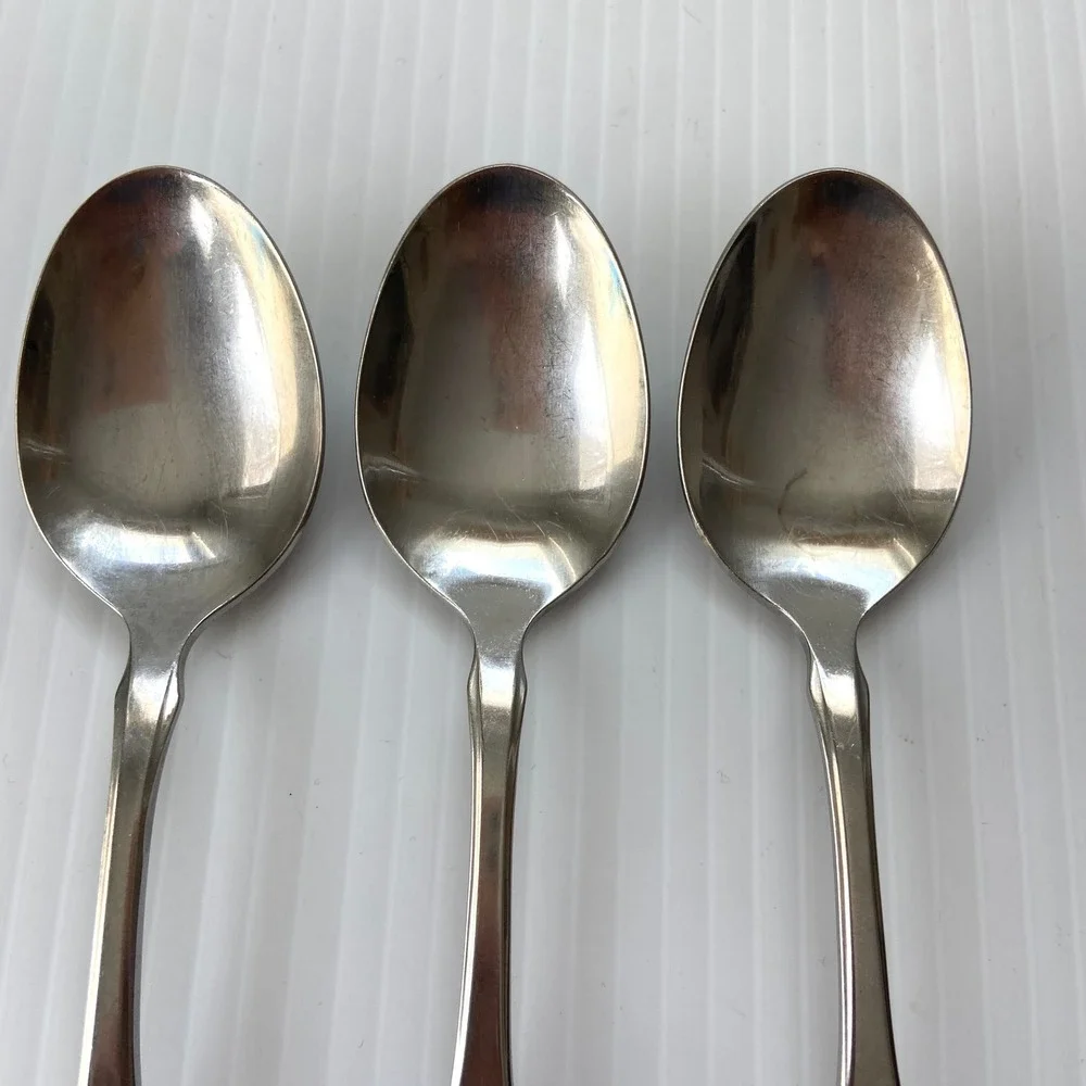 Oneida Community Stainless PAUL REVERE Oval Soup Spoons 6 3/4